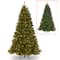 7.5 ft. Pre-lit Hinged North Valley Spruce Full Artificial Christmas Tree, Low Voltage Dual Color LED Lights